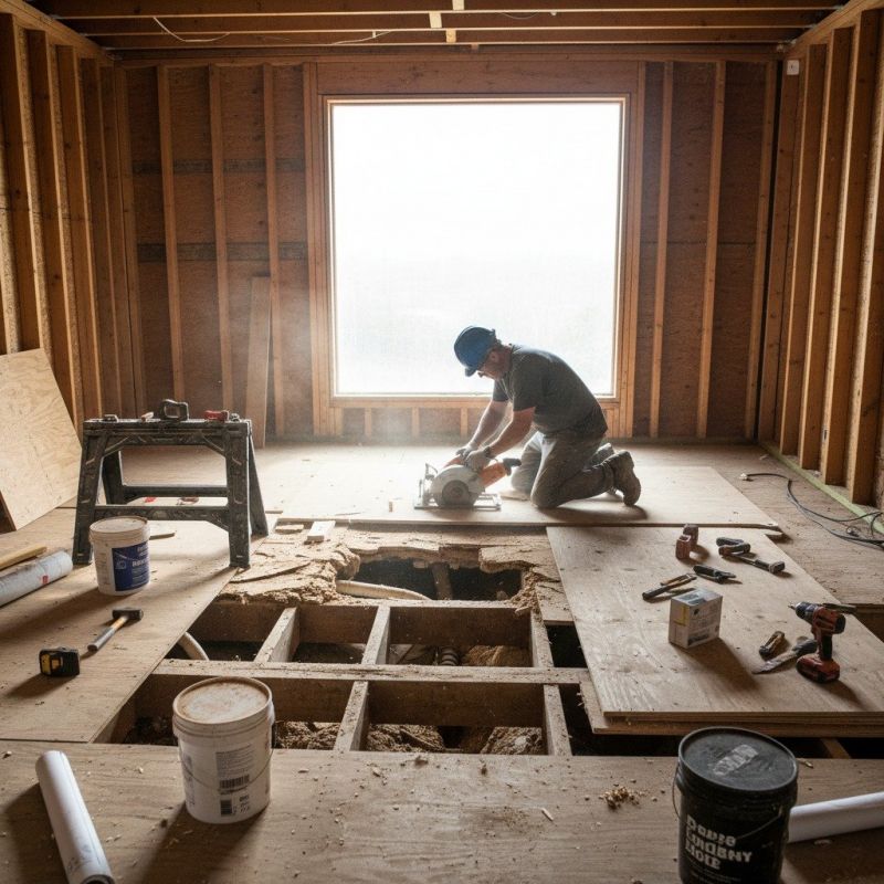 Uneven Subfloor Repair