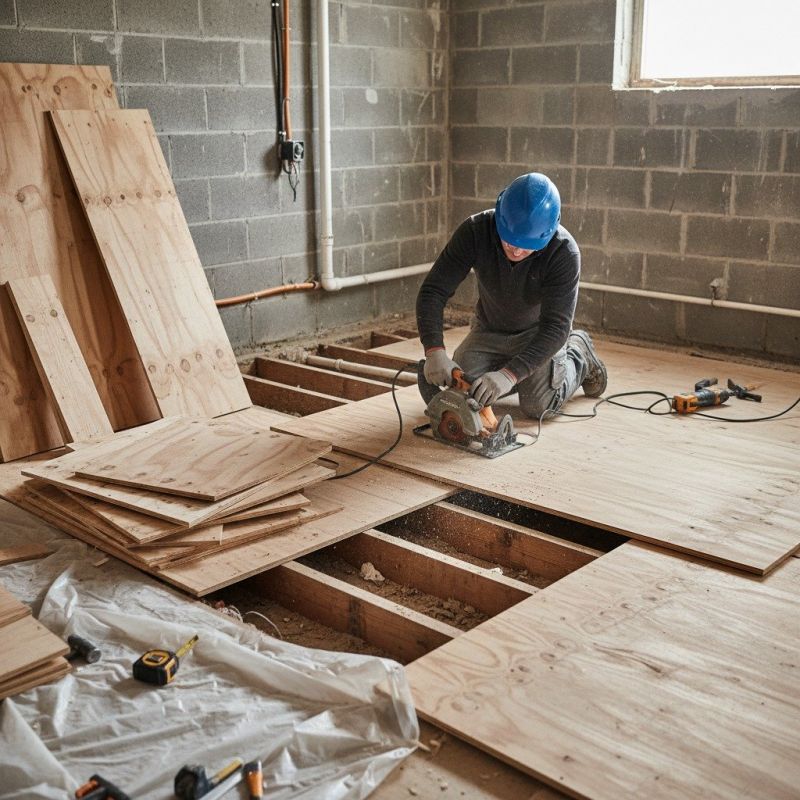 Uneven Subfloor Repair