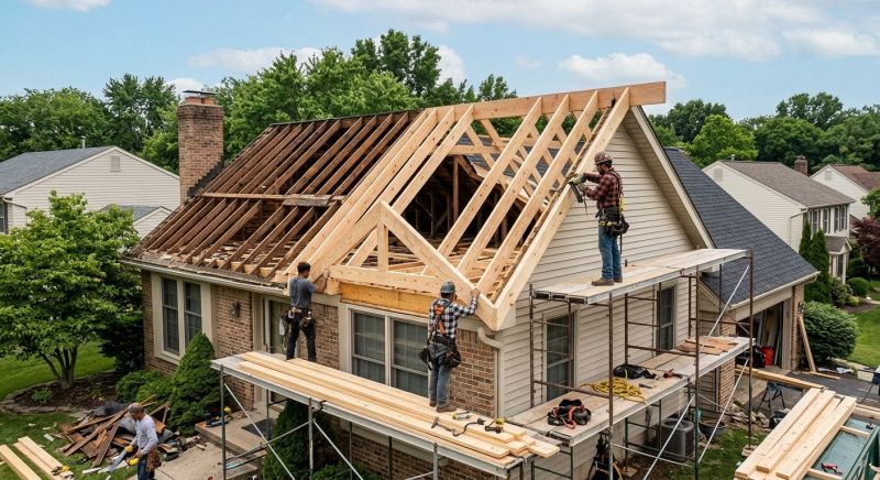 Hip Roof Framing in Conroe, TX